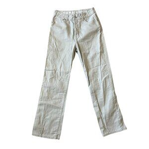 S.O.N.G Women's 90s‎ Boyfriend Jean Light Green Y2K Wide Leg High Rise Size 9/29
